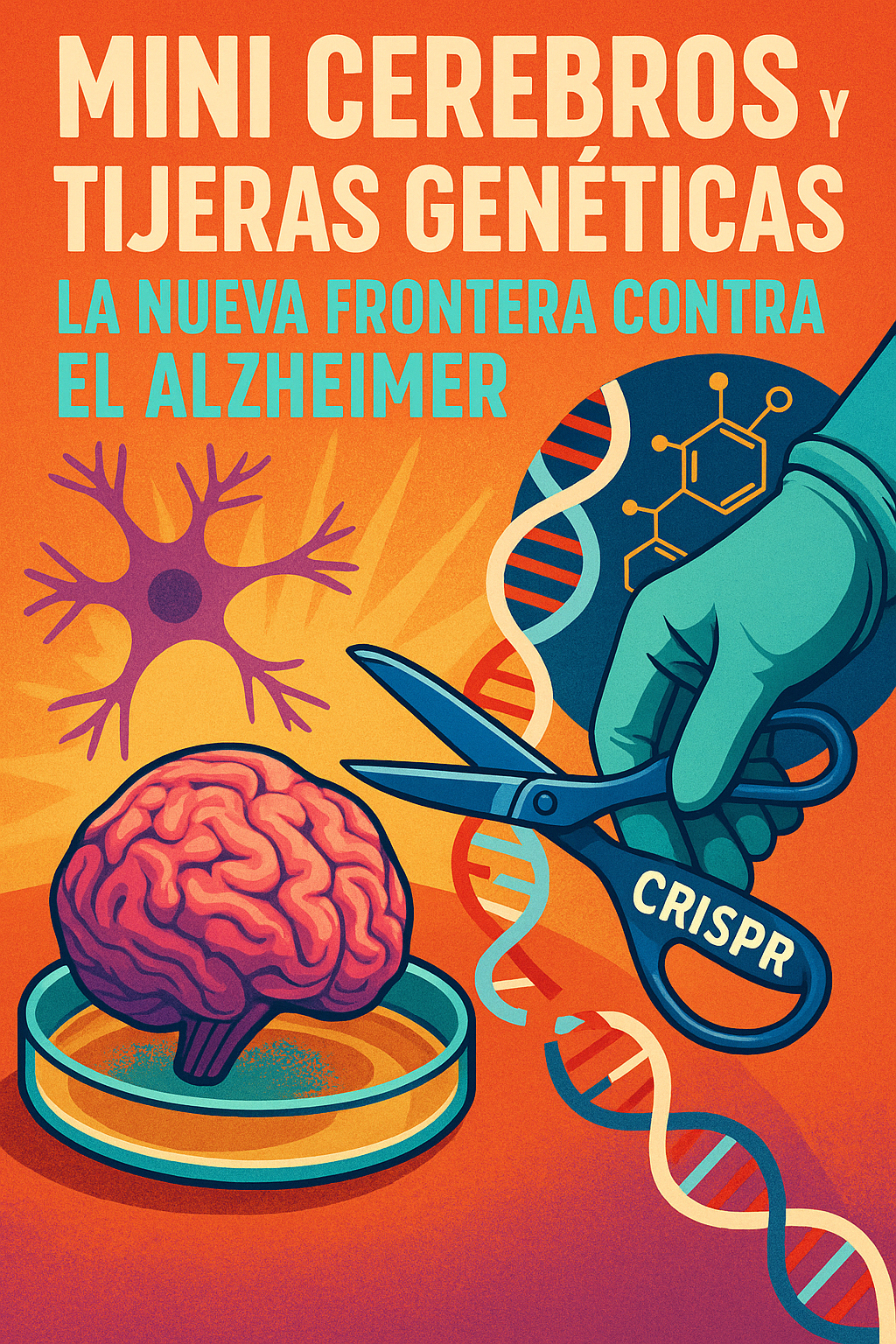 Mini cerebros y tijeras genéticas: la nueva frontera contra el Alzheimer